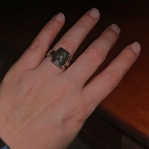 Silpada Silver Hammered Ring